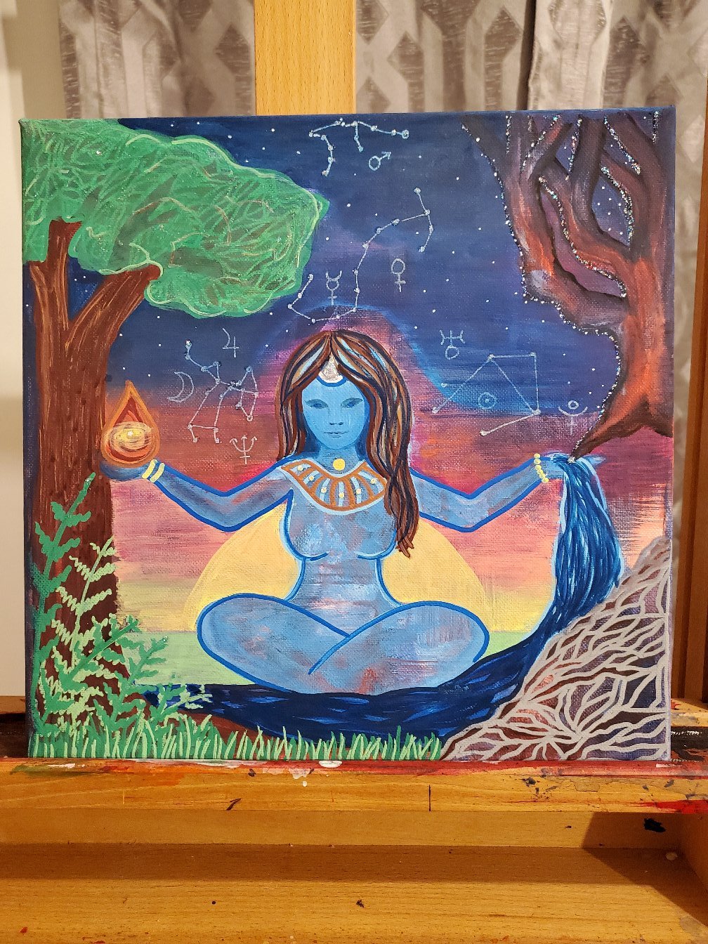 Birth Chart Astrology Painting